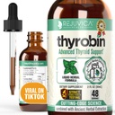 Thyrobin - Supplément de support thyroïdien avancé - Livraison liquide pour une meilleure absorption - Iodine, Sting Nettle, Kelp, Astragalus, Ashwagandha & More!