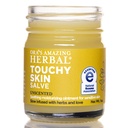 Amazing Herbal d'Ora, Salve de peau tactile, traitement de crème d'eczéma, crème anti-démangeaison pour les enfants et les adultes, onguent calendula pour naturel sensible, sans fragrance, peau sèche baume 1 oz Taille de voyage