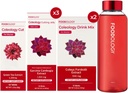 FOOLOGIE RED Brûlure 1 mois Ensemble complet / Coléologie Coupe(1ea) et Coléologie Mélange de boisson(2ea) et Coléologie Coupe de gelée(3ea) $ Bouteille d'eau(1ea)...