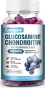 1 Pack 3000mg Glucosamine Chondroïtine avec Gummies MSM & Elderberry, Soutien articulaire extra-fort Santé, Flexibilité, Antioxydant, Supplément immunitaire Gummy pour adultes, hommes et femmes 60 comtes