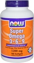Super Omega 3-6-9 1200mg 180 Softgels (paquet de 2)