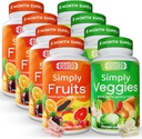 Simplement l'engagement de la nature - emballé avec plus de 40 différents fruits et légumes - 4 mois d'approvisionnement - fait avec des superaliments entiers - avec Aloe Vera – 100% sans soja - 720 capsules