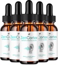 Drops d'oreille ZenCortex Tinnitus - ZenCortex 24, Drops liquides Zen Cortex, Avis ZenCortex, Drops ZenCortex pour soulager l'oreille (5 pack - 5 mois d'approvisionnement)