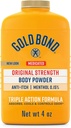 Poudre originale pour le corps d'or, 4 onces, sans Talc, anti-démangeaison, absorbant et refroidissant