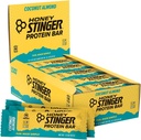 Miel Stinger Protein Bar, Amande de coco, Protein Packed Food pour l'exercice, l'endurance et la performance, Sports Nutrition Snack pour la maison et le gym, post entraînement, boîte de 15