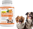 Curcuma pour chiens – 180 comprimés de comte traités avec Curcumine et Piperine – Hygiène articulaire, mobilité, allergie et démangeaison, peau et manteau, taches chaudes – Arôme de canard avec huile de saumon