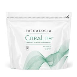 Theralogix CitraLith Vitamine & Mineral Supplement - 90 jours d'approvisionnement - Soutien de la santé rénale pour une fonction rénale saine - Comprend Magnésium, Sodium, Potassium et Vitamine B6 - Certifié NSF - 180 paquets