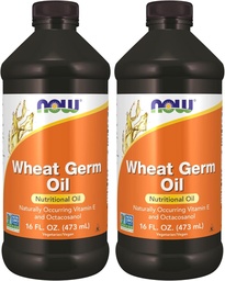 Suppléments, huile de germe de blé avec acides gras essentiels (AFE), huile nutritionnelle, 16-Ounce (paquet de 2)