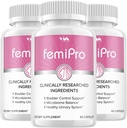 (3 Pack) Probiotiques Femi Pro - FemiPro Advanced Formula Bladder Support, Microbiome Balance, Système urinaire sain, 180 Capsules