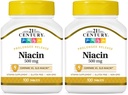 Niacine du 21e siècle 500 mg Comprimés à libération prolongée, 100 comtes (27474) (paquet de 2)