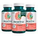 NEURIVA Supplément Cerveau original pour la mémoire, la concentration et la concentration + Apprentissage et Exactitude avec Nootropics testés cliniquement Phosphatidylsérine et neurofacteur, Sans caféine, 30 Capsules (3 Pack)