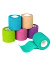 Enveloppe autocollante FriCARE, bande médicale en trousse de premiers soins, bandes cohésives pour les blessures Sport Vet, 2 pouces X 5 Yards 6 rouleaux, arc-en-ciel