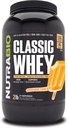 NutraBio Classic Whey Protéine Poudre- 25G de protéines par scoop - Profile d'acide amino plein spectre - Pas de remplissage, Couleurs artificielles, Préservatifs - Rêve orange, 2 livres