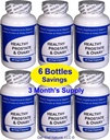 Prostate et ovaire en bonne santé (6 bouteilles contenant un total de 540 capsules) - Mélange concentré de plantes - avec Crinum Latifolium, Caps Vegan Kosher.