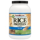 Protéine de riz ordinaire nutribiotique, 3 Lb (1,36kg) , Poudre de glucides, de légumes et de protéines brutes , cultivée et transformée sans produits chimiques, gluten ou OGM , facile à digérer