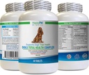 Supplément de manteau santé pour chien - Complexe de santé totale pour chiens - Naturel - Meilleur Coat Immune Dents des yeux UTI Santé - quercétine pour chiens - 1 bouteille (60 traites)