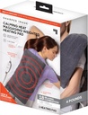 Calmant Heat Massage Plaque chauffante pondérée par Sharper Image- Plaque chauffante électrique pondérée avec vibrations de Massage, 9 Paramètres- 3 Chaleur, 6 Massage- 18 Combinaisons relaxantes, 12:00 x 24:00, 4 lbs