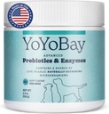 Probiotiques pour chiens, pour la santé Gut et la santé digestive, l'équilibre des levures, le soutien immunitaire, les probiotiques pour chiens et les enzymes digestives, plus d'un milliard d'UFC, 60 chews doux