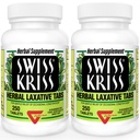 Laxatifs à base de plantes de Kriss suisse, Laxatifs naturels pour le soulagement de la constipation, Senna Laxative, 250 comprimés, (paquet de 2)