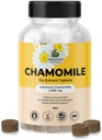 Amazing Botanicals Comprimés d'extrait de camomille biologique - Matricaria Chamomilla Plant-Based Supplement - 10x Extrait 2000 MG Chaque - favorise la relaxation - 30 comprimés