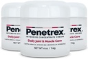 Thérapie des articulations et des muscles Penetrex - Confort apaisant pour le dos, le cou, les mains, les pieds - Rubule du corps entier premium avec Arnica, Vitamine B6 MSM & Boswellia - Crème de 4oz (3 Pack)