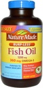 Huile de poisson de moins de 1 200mg, 360mg Oméga-3, Softgels liquides 200pc (paquet de 2)