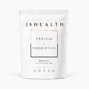 JSHealth Poudre de protéines de pois végétaliens avec probiotiques - Vanilla Bean Flavor - Sans gluten, sans OGM, mélange de protéines à base végétale, 300g