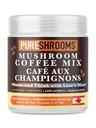 Focus & Think Instant Mushroom Café avec ultra concentré Lion Mane Mushroom Extrait pour stimuler le cerveau - Améliorer Focus, clarté et concentration - Net Wt. 70g/2.47 oz