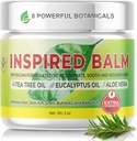 Baume d'arbre de thé extra-fort pour la peau - Athlètes Crème de pied - Crème de démangeaison pour les hommes et les femmes - Crème de ver à anneaux - Idéal pour la peau sèche et démangeaison - Crème de pied de thé d'arbre de médecin à action rapide (2oz)