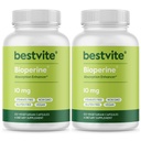 Bioperine 10mg (240 Capsules végétariennes) (120 x 2) - Pas de stéarate - Vegan - Non OGM - Sans gluten - Enhancer d'absorption