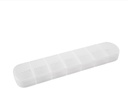 Organisateur hebdomadaire de pilules, grand rappel de 7 jours de cas de vitamine, Matte White, boîte de médecine quotidienne, AM PM Capsules Distributeur Contenant pour médicaments, supplément nutritionnel, huile de poisson, comprimés, Gla