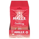 HALLS Gorge apaisante (précédemment HALLS Breezers) Gorge aux fraises crémeuses, 12 sacs de 25 gouttes (300 gouttes totales)