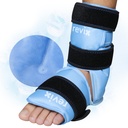 REVIX Paquet Ice Pack pour soulager la douleur au pied et les blessures aux pieds, Paquets froids gel réutilisables pour Achille Tendonitis, Fasciite Plantare, Poignées et Talons Sprained