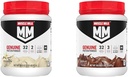 Lait musclé en poudre de protéines authentiques, crème de vanille 1,93 livres 12 portions 32g Protéines 2g Sucre et chocolat 1,93 livres 12 portions 32g Protéines 3g Sucre