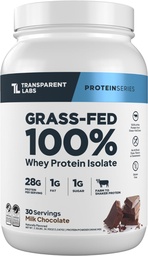 Labs transparents Protéines de lactosérum de lactosérum de lactosérum - naturel aromatisé, sans gluten poudre de lactosérum de lactosérum avec 28g de protéines par portion et 9 acides aminés - 30 portions, chocolat au lait