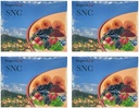 Générique 4 Packs SNC Super Life Soutien aux neurones Eyesight Améliore Vision Blur Cognitive Dry (15 sachets/boîte), Bleu