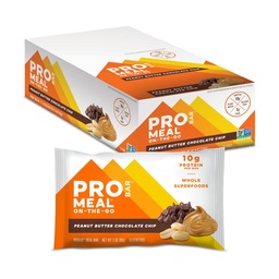 PROBAR - Barre de repas, croustilles de chocolat au beurre d'arachide, non-OGM, ingrédients alimentaires entiers sans gluten, sains et à base végétale, énergie naturelle (12 chiffres)