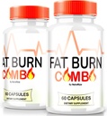(2 Pack) Fat Burn Capsules Combo, FatBurn Combo Keto Formule, tout naturel supplément de perte de poids pour atteindre corps sain, pilules de fitness Keto, Avis officiels (120 Capsules)
