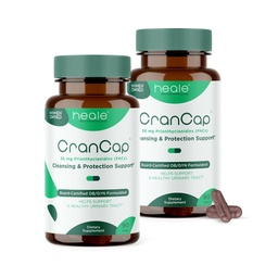 Pilules de canneberge - Supplément de canneberge pour la santé de l'urine - 36 mg de PACs de potence - Non OGM, végétalien, sans gluten - par Heale - 180 capsules