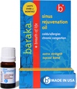 Baraka Sinus Huile de rajeunissement – Mélange de 6 huiles essentielles organiques pour la respiration nasale claire, Eases Sinus Pression, & Offres Relaxing Nasal Health Support
