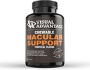 Visual Advantage® Macular Support Chewables – AREDS 2 Vitamines pour les yeux sains – Grande dégustation de comprimés à croquer à saveur tropicale – Approvisionnement de 3 mois (180)