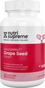 Nutri Supreme Grape Grape Extract Leucoselect, Polyphénols pour Super Antioxydant Support, Santé cardiovasculaire, Certifié Casher 60 Capsules
