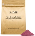 Ingrédients originaux purs Extrait de cerise de tart (8oz), non-OGM, supplément à base de plantes