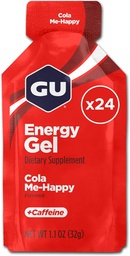 GU Energy Original Sports Nutrition Energy Gel, végétalien, sans gluten, sans casher, et sans lait sur la route énergie pour toute séance d'entraînement, 24-Count, Cola Me-Happy