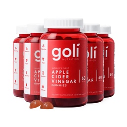 Goli vinaigre de cidre de pomme vitamines gommy - 300 Compte - vitamine B12, sans gélatine, sans gluten, végétalien et non-OGM