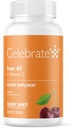 Célébrez le supplément de fer aux vitamines C - 45mg Fer, 60mg Vitamine C, Vitamines bariatriques pour les patients atteints de SDF, Chirurgie de contournement verticale et gastrique - Cerise, 30 Chews doux