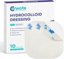 Conkote Hydrocolloid Vêtement de Bague 4'x 4', Patchs adhésifs minces stériles, Boîte de 10 Dressings