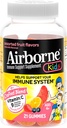 Vitamine C aéroportée 500mg (par portion) Gummées aromatisées de fruits assorties pour enfants (21 Compter dans une bouteille), Supplément de soutien immunitaire sans gluten avec des vitamines A C E, Sélénium, Echinacea & Ginger