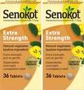 Senokot Laxatif Légume naturel extra-fort pour le soulagement de nuit douce Constipation occasionnelle, 36 comtes (paquet de 2)