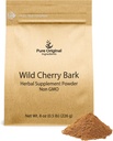 INGRÉDIENTS ORIGINAUX DE PURE Barque à cerises sauvages (8 oz) Non OGM, pas de remplissage ni d'additifs